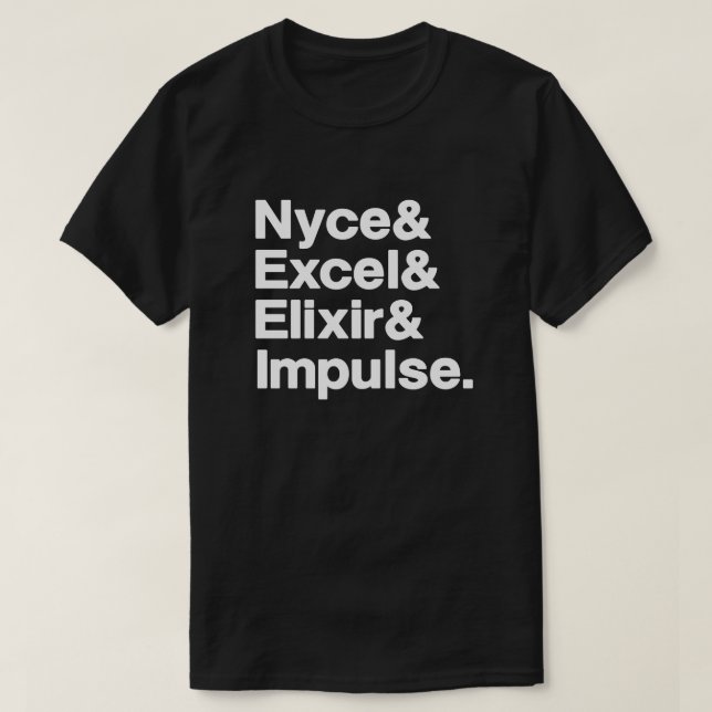 Slumpmässig svart utslagsplats för NYE Tee (Design framsida)