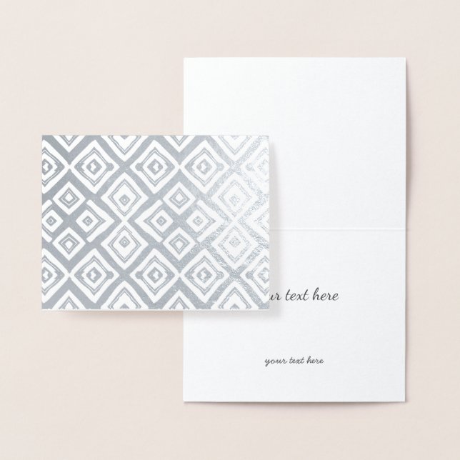 Slumpmässiga fyrkanter i guld eller Silver i moder Folierat Kort (Display)