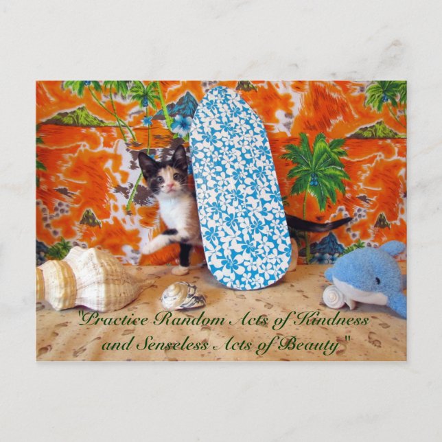 Slumpmässiga handlingar av Kindness Postcard - Lei Vykort (Framsida)