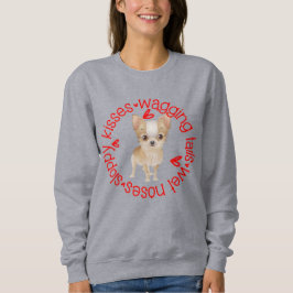 Slumpmässiga kyssar, chihuahua, vanlig tröja