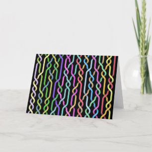 Slumpmässigt Braid Greeting Card Kort