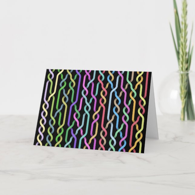Slumpmässigt Braid Greeting Card Kort (Framsida)