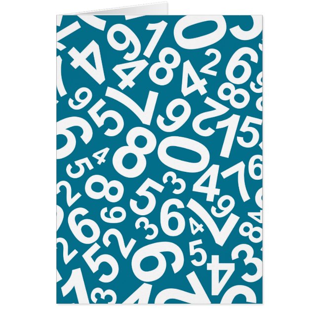 Slumpmässigt numrerar mönster OBS kort (Framsidan)