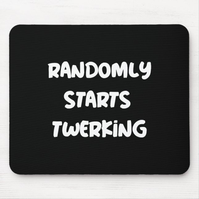 Slumpmässigt startar Twerking Dancing Twerk Musmatta (Framsidan)