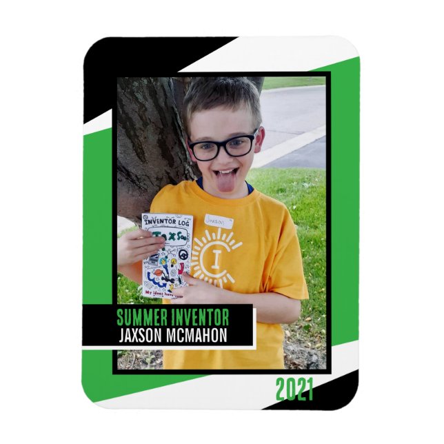 Slumpmässigt uppnående Inga barn Lämnat bakom Grön Magnet (Vertikal)