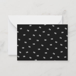 Slumpmässigt vald bild, design eller din logotyp anteckningskort