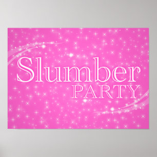 slumstärkelse från party poster