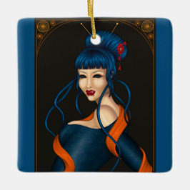 Slurp  julgransprydnad keramik