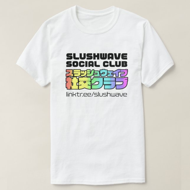 Slushwave Social Klubb Square på Light LogoJr T Shirt (Design framsida)