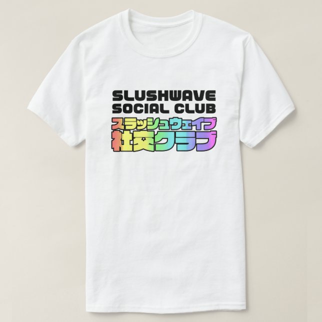 Slushwave Social Klubb Square på Light LogoJr T Shirt (Design framsida)