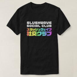 Slushwave Social Klubb Square på Mörk LogoJr T Shirt