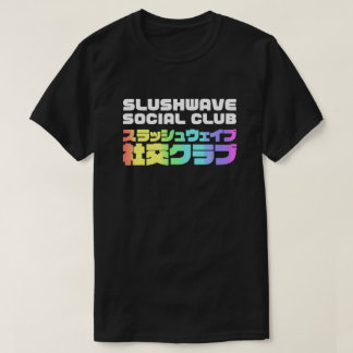 Slushwave Social Klubb Square på Mörk LogoJr T Shirt