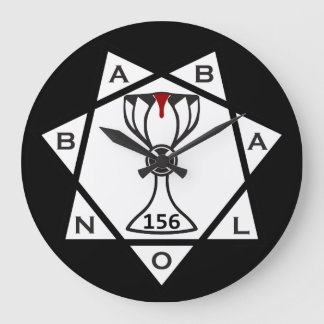 Sluss, Babalon Logotyps stjärna, svart bakgrund Stor Klocka