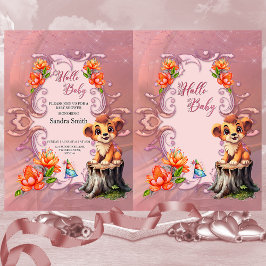 Slut lite lejon inbjudningar