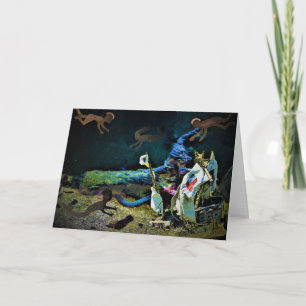 Slut - närmar sig Borttappaden Treasure Birthday C Kort