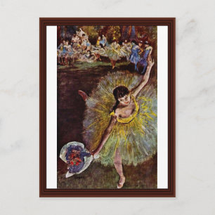 Slut på Arabesque av Edgar Degas Vykort