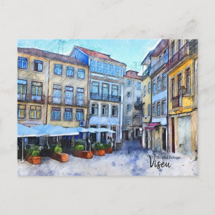 Slut på Cafe Viseu Portugal Vykort