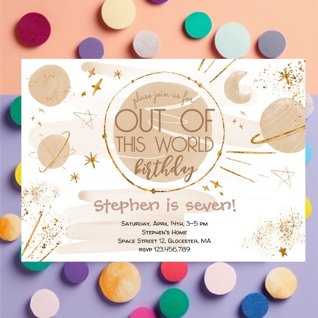 Slut på den här världsfödelserbjudandet inbjudningar (Skapare uppladdad)