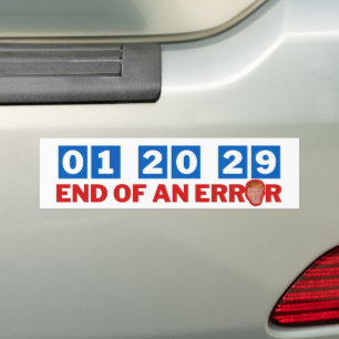 Slut på ett fel i januari 2029-antitrump bildekal