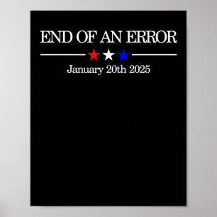 Slut på ett fel som fungerar som politisk satir fö poster