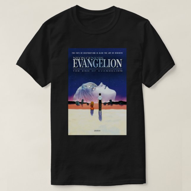 Slut på evangelion [HIGH QUALITY] T Shirt (Design framsida)