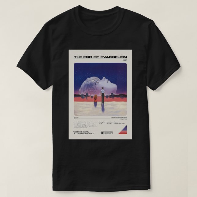 Slut på Evangelion Mid Century Modern T Shirt (Design framsida)