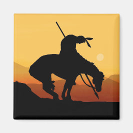 Slut på fyrkantstreck magnet