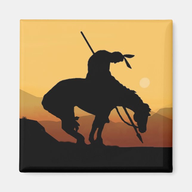 Slut på fyrkantstreck magnet (Framsidan)