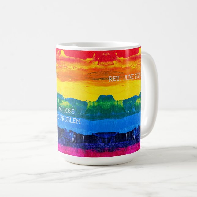 Slut på Hej Pension Konstnärlig målning Kaffemugg (Framsida höger)