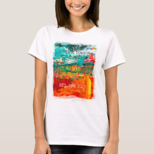Slut på Hej Pension Konstnärlig målning T Shirt