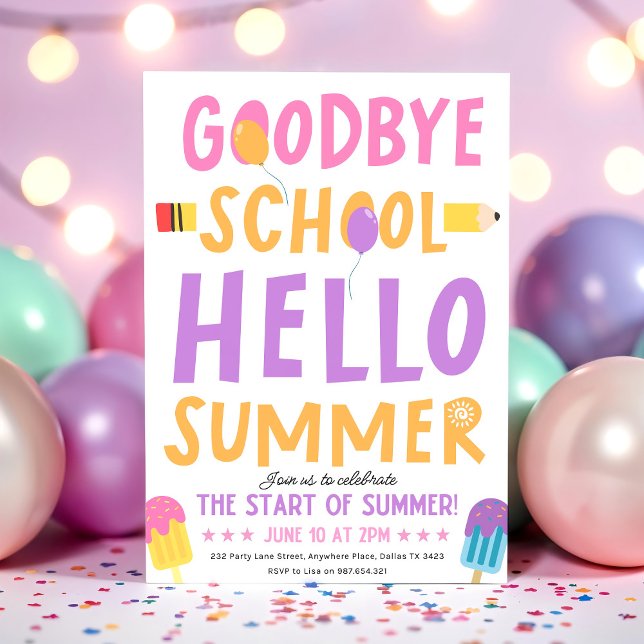 Slut på inbjudan till skolpartiet, Hej sommarskola (Skapare uppladdad)