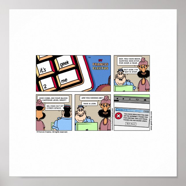 Slut på Internet poster! Poster (Framsidan)