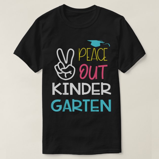Slut på Kindergarten-inbjudan Fredssolnedgång för  T Shirt (Design framsida)