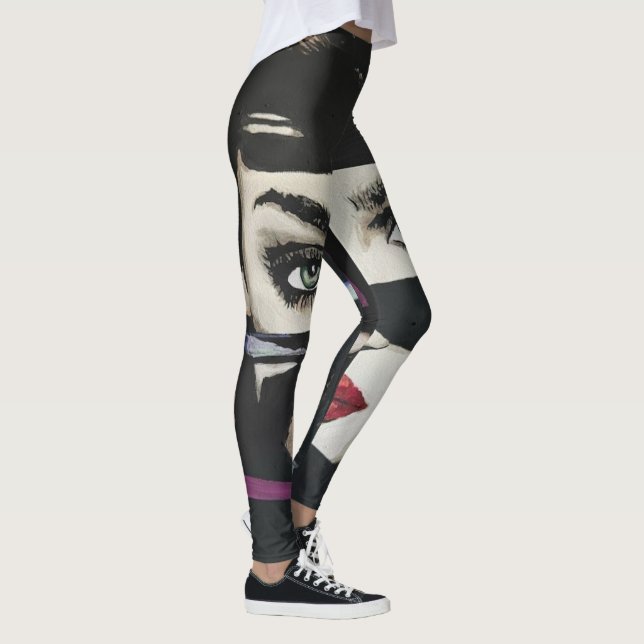Slut på Mörken Måla på en Leggings (Höger)