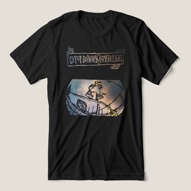 Slut på mörker, ljus, inline-Skating T Shirt (Design Framsida)