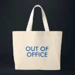 Slut på Office Tote Bag Jumbo Tygkasse<br><div class="desc">Få redo till slå stranden, utforska nya destinationer eller bara lossa och slappna av med vår snyggt "Out of Office" Tote Bag för semester! Denna rymliga och mångsidiga dag är perfektens följeslagare till din välförtjänta flykting. Designad med ett roligt och ett lekfullt "Frånvaromeddelande", sätter den humör för en omsorgsfull och...</div>