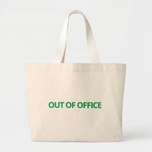 Slut på Office Tote Bag   Vacation Tote Jumbo Tygkasse