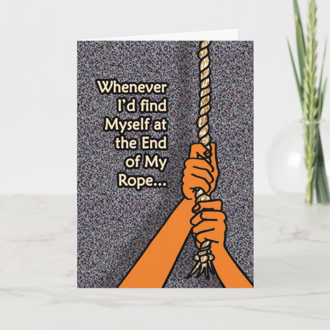 Slut på Rope Tack Kort (Framsida)