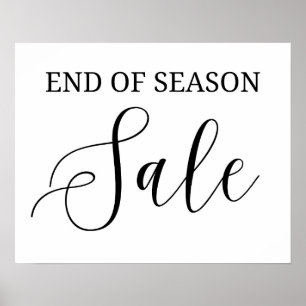 Slut på säljskylt, butik Boutique Sale Poster
