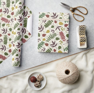 Slut på Sommarens Löv Wrapping Papper Presentpapper