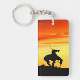 Slut på spåret med solnedgång