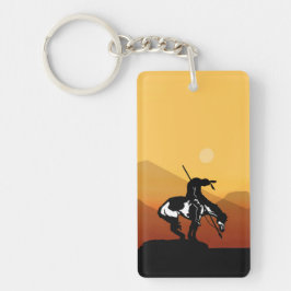 Slut på spåret med solnedgång