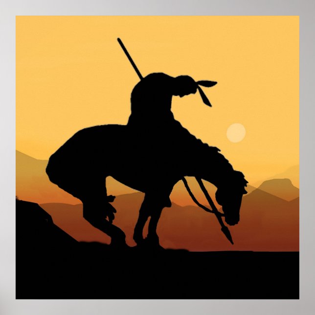 Slut på spårSilhouette-Poster Poster (Framsidan)