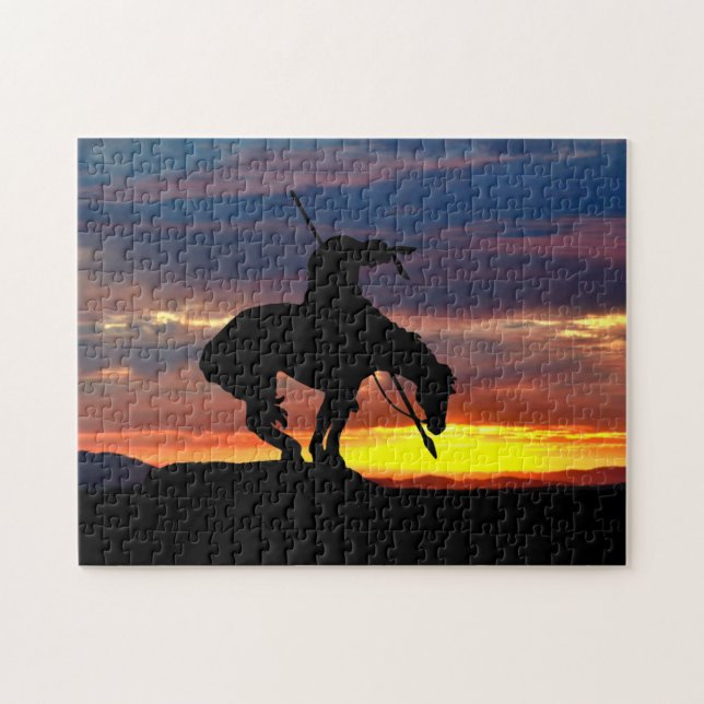 Slut på spårvagnen Silhouette Jigszawa Puzzle Pussel (Horisontell)