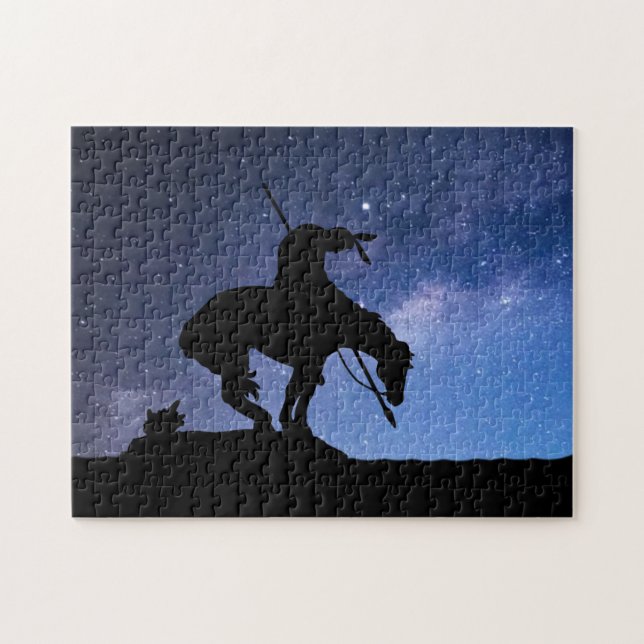Slut på spårvagnen Silhouette Jigszawa Puzzle Pussel (Horisontell)