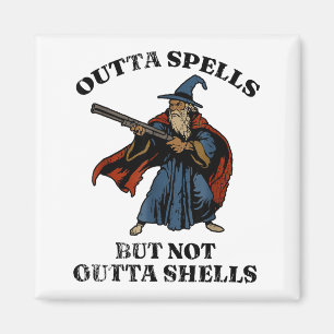 Slut på Spells Men Inte Utan Skal Trollkarl Fantas Magnet