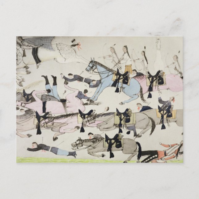 Slut på striden (bläck på papper nivå) vykort (Framsida)