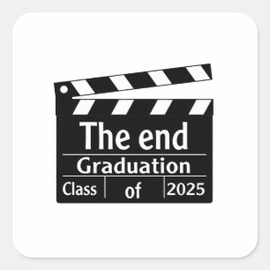 Slut på Studenten 2025-filmen Student Fyrkantigt Klistermärke