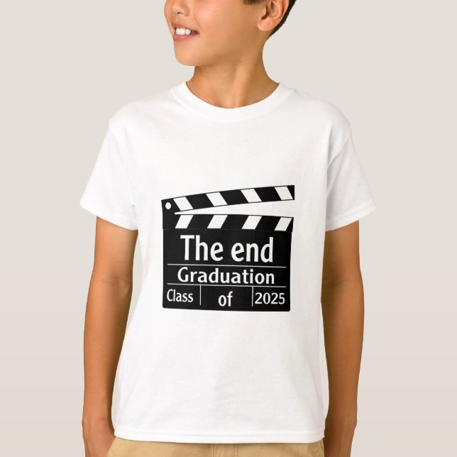 Slut på Studenten 2025-filmen Student T Shirt (Framsida)