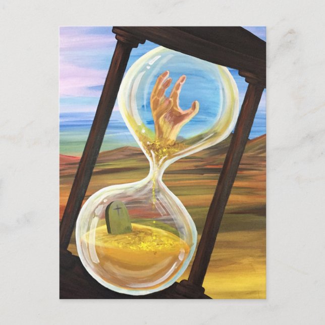 Slut på tid vykort (Framsida)